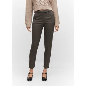 Mango mid rise skinny trousers